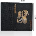 Joyoldelf Black Playing Cards, Cool Black Foil Decks of Cards, Waterproof Playing Cards & Flexible Poker Cards with Box, Great for Party, Game, Cardistry, Magic Trick. 