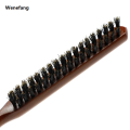 Wenefang Natural Boar Bristle Hair Fluffy Comb Wood Handle Hair Brush Anti-static 2025 New Barber Hair Comb Scalp Massage Hairdresser Styling Tool. 