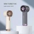 Portable Handheld 100 Speeds Adjustable Turbo 10000MAH Battery Fans LED Display Rechargeable Ice Cooling Personal Fan 2025. 