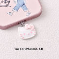 MINISO 3D Resin Hello Kitty Phone Dustproof Plug For iPhone Samsung Xiaomi Huawei Type C Android Charging Port Dustplugs. 