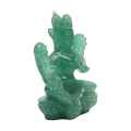 Nepalese Handicraft Mergase Stone Antique Green Tara Statue 7cmcm. 