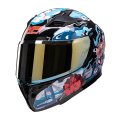 KPI Heritage Edition Full Face Helmets For Bike | Limited Edition Printed Full Face Helmet With High Impact Shock Absorbent Shell. 