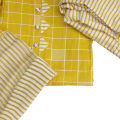 Yellow Check Design Kurta Surwal Set  For Women. 