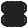 10 Pack Soft Density Interface Pads 5 Inch 8 Holes Hook and Loop Sponge Cushion Buffer Backing Pad Foam Interface Pads. 