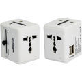 Super Quality Universal Travel Adapter with Dual USB Ports - Worldwide Plug Charger for Phone, Laptop & Devices, 6A Fuse, Safety Shutters, Patented Design, Works in 150+ Countries (US/EU/UK/AU). 