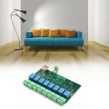 Modbus RTU 8 Channel 12V Relay Output Board Module Switch Input RS485 / TTL Communication Module. 