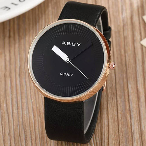 ABBYGALE Women Watch Black Color Dial Simple Design Bracelet Set