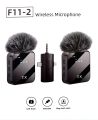 F11-2 Universal Wireless Microphone for iP=hone, Type C, and Camera. 