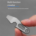 Crowbar TC4 Titanium Alloy Crowbar Bottle Opener Hexagon Wrench Outdoor Tools Multifunction Camping Gear. 