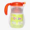Red Plastic Oil Jar 1000ml. 