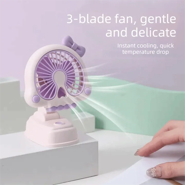 Quiet%20Operation%20Creative%20Design%20Multi-functional%20Desktop%20Fan%20Bowknot%20Mini%20Size%20Fan%20Three-Speed%20Control%20Portable%20Desktop%20Fan%20Dormitory%20Use%20-%20Image%204