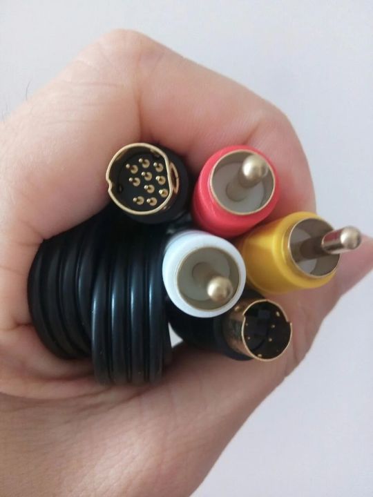 3 Rca Gold Audio Video Composite Cable (3ft