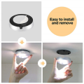 JINMY 10 Pack LED Battery-Powered Wireless Night Tap Lamp Stick-on Push Safe Lights for Hallway Closets Cabinets, Silver. 
