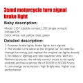 Car Tail Brake Light Strobe Flashing LED Lamp Motorcycle Warning Light Bulb Red Dounp. 