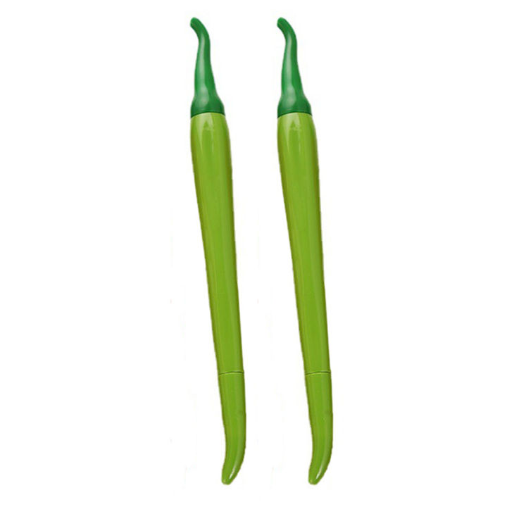 Zishfas%20Quick-drying%20Ergonomic%20Pen%202pcs%20Colorful%20Gel%20Pens%200.5mm%20Fine%20Point%20Non-slip%20Comfortable%20Grip%20Pepper-shaped%20for%20Writing%20for%20Students%20-%20Image%202
