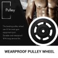 8Pcs Black Bearing Pulley Wheel Cable Gym Equipment Part Wearproof. 