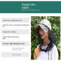 Sun Hat Repellent Protection Outdoor Sunscreen Face Protector Head Net Mosquito Hat Mesh Hat Fishing Cap. 