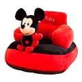 Cute Mickey Mouse Design Baby Sofa Seat Plush Cushion Sofa Cum Bed and Soft Rocking Chair for Kids (Red). 