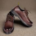 Genuine Leather Premium Quality Brown Half Martin Boots for Men. 