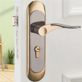 2X Indoor Household Door Handle for Home with Security Lock Key Set Aluminum Alloy. 