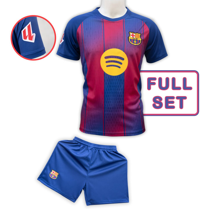 Barcelona Home 025/026 football Jersey Set For Men