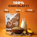 MuscleBlaze High Protein Oats 1kg Dark Chocolate with 22g Protein Rolled Oats Breakfast Cereals for Weight Management. 