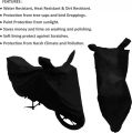 Black Dust Proof Water Resistant Double Mirror Pocket Bike Body Cover For Bike And Scooter - Bike Covers. 