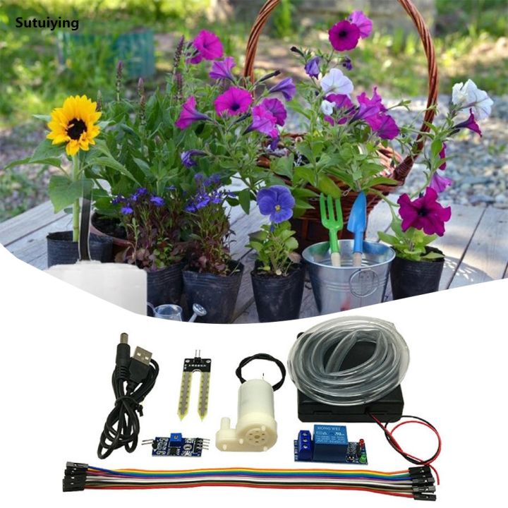 Sutuiying%20DIY%20Automatic%20Irrigation%20System%20Self%20Watering%20DIY%20Kit%20Garden%20Planting%20Water%20Pump%20Soil%20Moisture%20Sensor%20Relay%20Module%20for%20Arduino%20-%20Image%203