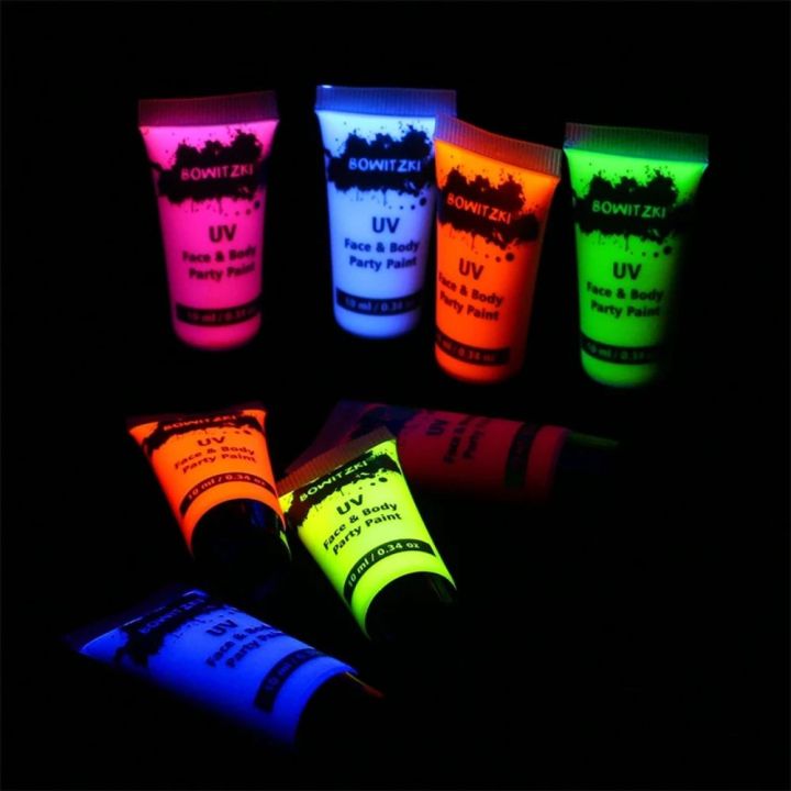 Body Face Paints Set 10ml Face Fluorescent Glow Paint Kids Makeup ...