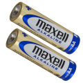 Maxell AA Alkaline Battery 1.5V – Long Lasting Power for Remotes, Clocks, Toys, Flashlights & More – 2 Pieces (1 Pair). 