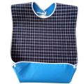 Clothes Protector PVC Adult Mealtime Bibs Detachable Waterproof Clothes Bib With Bottom Pocket Resuable Disability Aid Aprons Old People. 