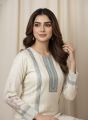 Premium Muslin Digital Print Pakistani Suit – Cream (3PC) By Noor Fashion Nepal. 