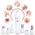 Kemei KM-2189 Electric Facial Cleansing Massage Brush 7 IN 1 Female Electric Epilator Waterproof Women's Shaver Facial Care Tool. 