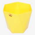 Yellow Gem  Plastic Diamond Design Flower Pot, Gamala Size-  4002 7 Inch. 