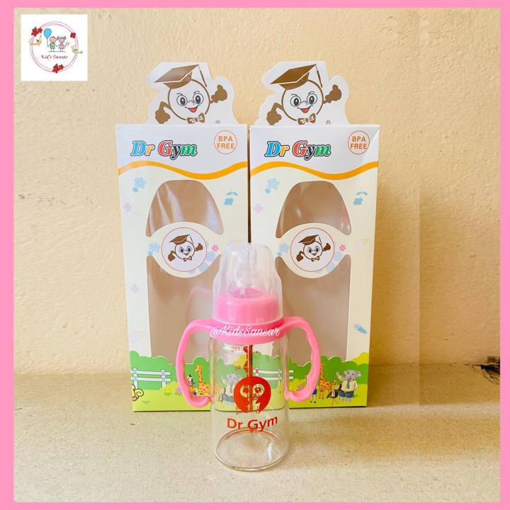 Dr Gym Brand Glass Bottle 120 ML For Baby