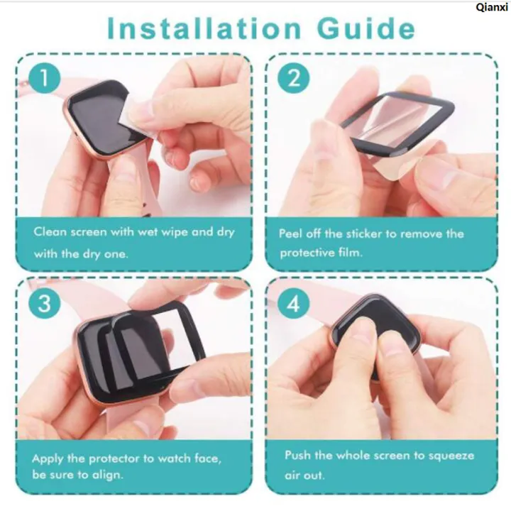 QianxiOriginal%203D%20Curved%20Soft%20Edge%20Protective%20Film%20Smartwatch%20Cover%20For%20Colmi%20P68/C81/C63/C61/C60/C80/P28%20Plus%20Smart%20Watch%20Screen%20Protector%20-%20Image%206