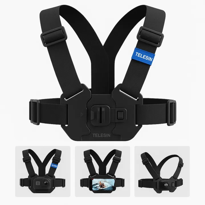 Telesin%20Quick-release%20Universal%20Chest%20Mount%20Harness%20Vest%20Style%20Chest%20Strap%20For%20GoPro%20Hero%204%20To%2013%20Hero%20Session,%20Insta%20360%20x3,x4,x5%20Series%20DJI%20Osmo%20Action%20Cameras,%20Black%20and%20Cellphones(Mobile)%20-%20Image%202