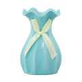 Soft Green Colour Ceramic Flower Vase. 