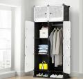 8 Cube Storage, Plastic Cube Organizer Units, DIY Modular Closet Cabinet. 
