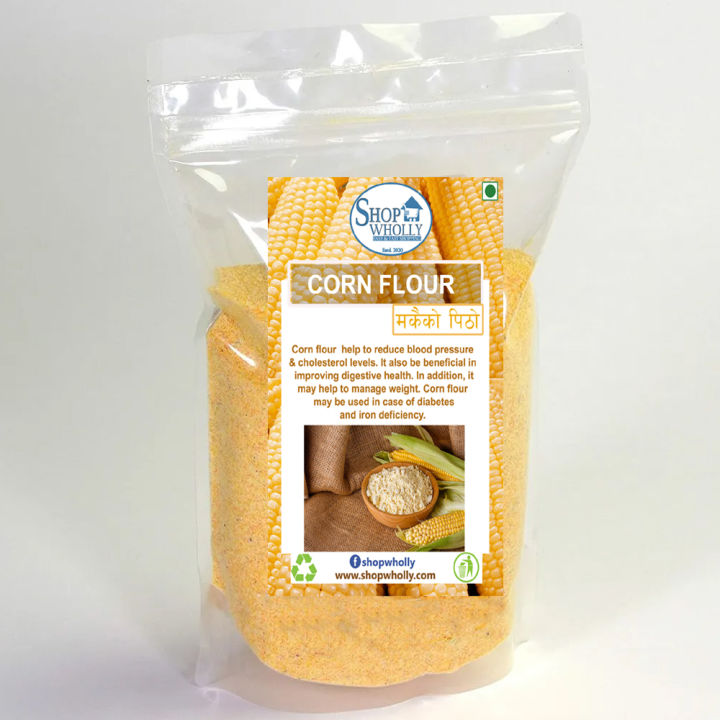 ShopWholly Premium Cornflour – 100% Natural Gluten-Free Thickening Agent for Cooking, Baking & Sauces – 500g / 1kg