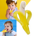 Mumlove Baby Banana Yellow Infant Toothbrush - Easy to Hold, Train Infants for Oral Hygiene & Teething. 