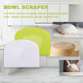 2 Pieces Dough Scraper Bowl Scraper Food-Safe Plastic Dough Cutter Flexible Plastic Scraper Practical Bench Scraper. 