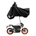 Black Dust Proof Water Resistant Double Mirror Pocket Bike Body Cover For Bike And Scooter - Bike Covers. 