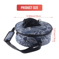 33X14cm Canvas Yoga Wheel Bag Multifunctional Wheel Special Large Capacity Storage Yoga Clothes Yoga Towel Bag. 