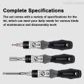 31in1 Multifunctional Ratchet Wrench Screwdriver Set Practical Motorcycle Bicycle Bathroom Air Conditioner Auto Repairs Maintenance Tool Set Household Hardware Combination Tool Set. 