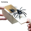Sutuiying 1PC New Trick Spider Funny Scare Box Wooden Hidden Box Prank Trick Horror Spiders Fun Game Halloween Party Decoration Gifts. 