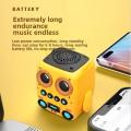 Speaker TWS Portable, Compact and Cute Mini Bluetooth Speaker Desktop Decoration Support TF Card FM Radio Style Wireless BT Music Player. 
