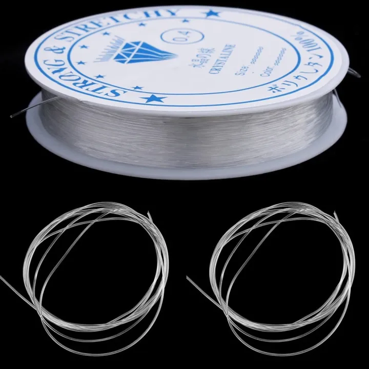 0.8mm/06mm Beading Thread, YGDZ Clear Elastic Thread String Beading ...