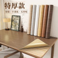 Wood grain desktop sticker tablecloth self-adhesive imitation wood waterproof wallpaper furniture refurbishment table film color change table sticker table paper. 