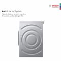 Bosch Washing Machine Silver Fully Automatic 8 KG. 